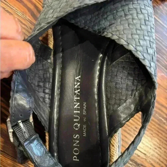 Pons Quintana Womens Sandals Milan Made In Spain Sz 38 9093 Azulon Blue Leather - Picture 8 of 10